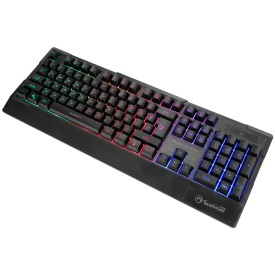 Клавиатура Marvo Gaming Keyboard K606 - Wrist support, 104 keys, Anti-ghosting, Backlight - MARVO-K606