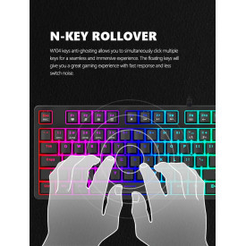 Клавиатура Marvo Gaming Keyboard Mechanical KG948 - 108 keys, RGB, Macros, Blue switches
