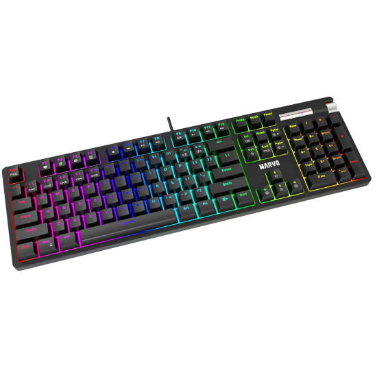 Клавиатура Marvo Gaming Keyboard Mechanical KG948 - 108 keys, RGB, Macros, Blue switches