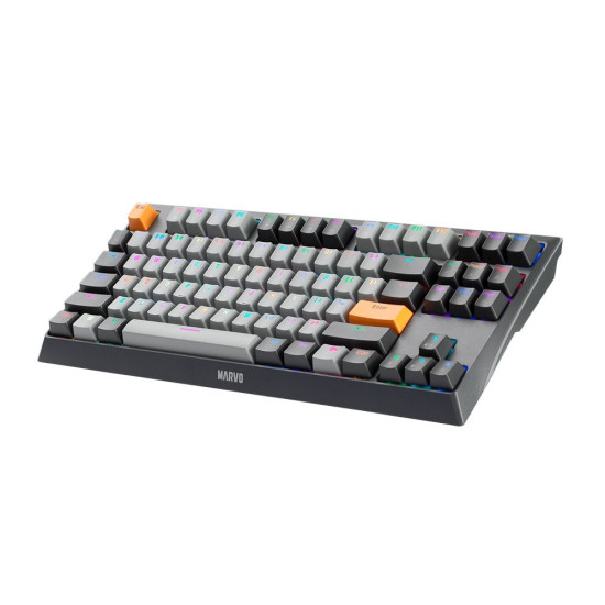Клавиатура Marvo Gaming Mechanical Keyboard KG980-B - RGB, Blue switches, TKL