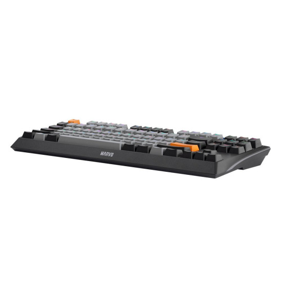 Клавиатура Marvo Gaming Mechanical Keyboard KG980-B - RGB, Blue switches, TKL