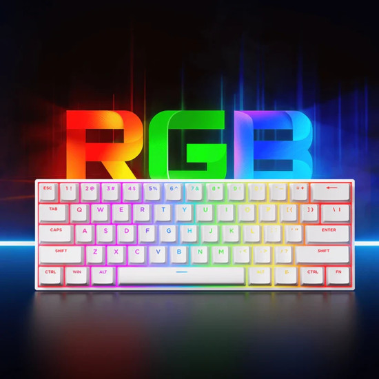 Клавиатура MCHOSE Gaming Mechanical Keyboard Ace 60 Pro - 8K, TTC Uranus Magnetic Switch - Standard [Linear] (English US), White