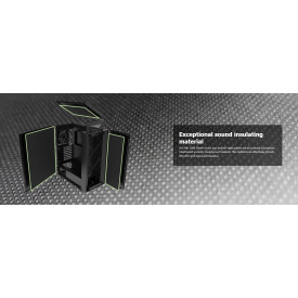 Кутия за компютър Montech AIR 1000 SILENT, Mid-tower Case, Sound Proofing Panels, 3x120mm Silent Fans, Black