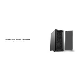 Кутия за компютър Montech AIR 1000 SILENT, Mid-tower Case, Sound Proofing Panels, 3x120mm Silent Fans, Black