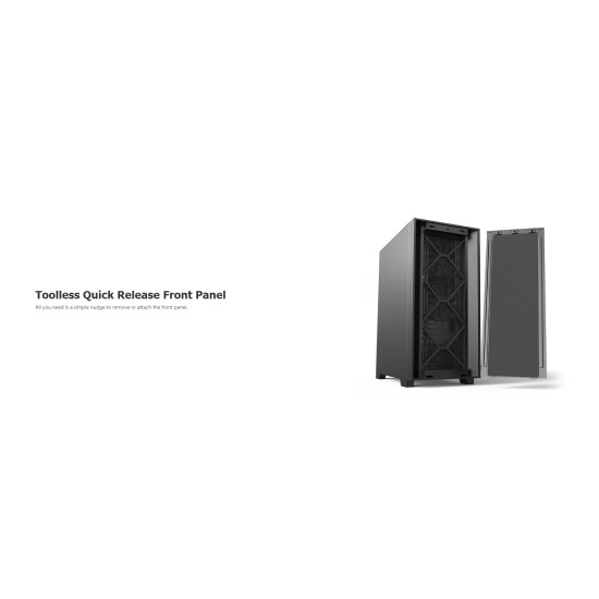 Кутия за компютър Montech AIR 1000 SILENT, Mid-tower Case, Sound Proofing Panels, 3x120mm Silent Fans, Black