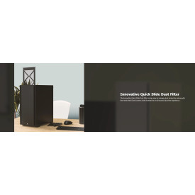 Кутия за компютър Montech AIR 1000 SILENT, Mid-tower Case, Sound Proofing Panels, 3x120mm Silent Fans, Black