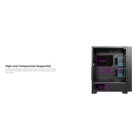 Кутия за компютър Montech AIR 1000 SILENT, Mid-tower Case, Sound Proofing Panels, 3x120mm Silent Fans, Black