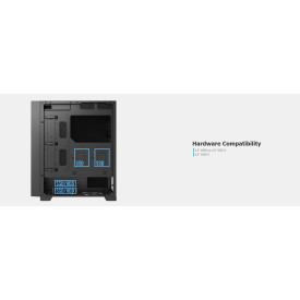 Кутия за компютър Montech AIR 1000 SILENT, Mid-tower Case, Sound Proofing Panels, 3x120mm Silent Fans, Black