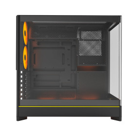 Кутия за компютър Montech Case ATX - HS02 PRO (B) - 5 x 120 mm ARGB Fans, USB-C, Black