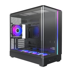 Кутия за компютър Montech Case mATX - KING 15 PRO, Black - 4x120mm A-RGB, USB-C