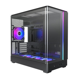 Кутия за компютър Montech Case mATX - KING 15 PRO, Black - 4x120mm A-RGB, USB-C