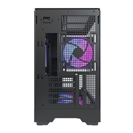 Кутия за компютър Montech Case mATX - KING 15 PRO, Black - 4x120mm A-RGB, USB-C