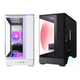 Кутия за компютър Montech Case mATX - KING 15 PRO, Black - 4x120mm A-RGB, USB-C