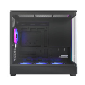 Кутия за компютър Montech Case mATX - KING 15 PRO, Black - 4x120mm A-RGB, USB-C