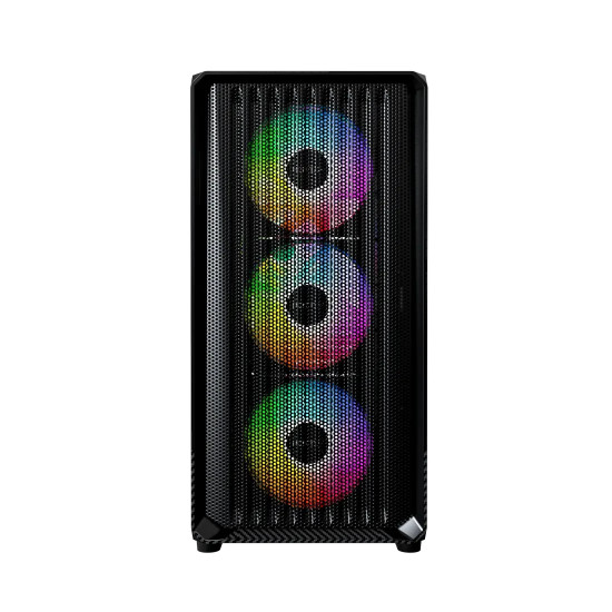 Кутия за компютър Montech Case mATX - X5M, Black - 4 x 120 mm A-RGB, USB-C