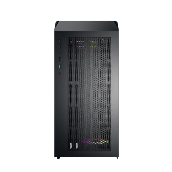 Кутия за компютър Montech Case mATX - X5M, Black - 4 x 120 mm A-RGB, USB-C