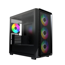 Кутия за компютър Montech Case mATX - X5M, Black - 4 x 120 mm A-RGB, USB-C