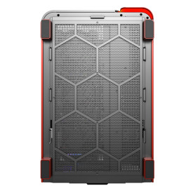 Кутия за компютър Montech KING 95 Pro, Dual Chamber Mid-tower Case, 6 ARGB Fans, 2 Front Panels, Red