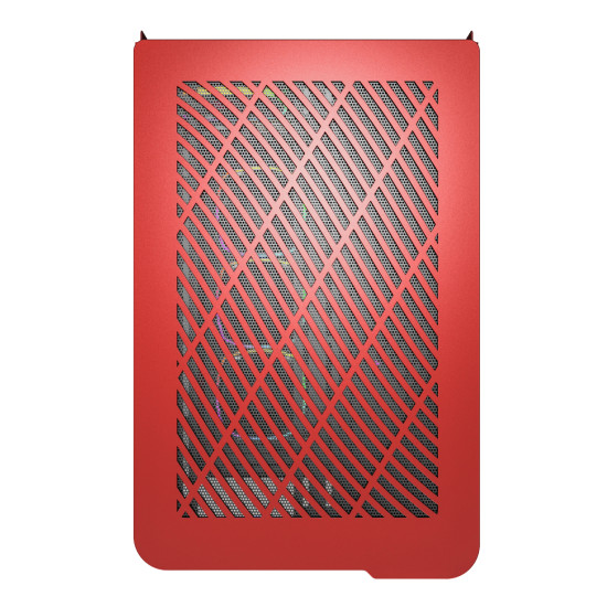 Кутия за компютър Montech KING 95 Pro, Dual Chamber Mid-tower Case, 6 ARGB Fans, 2 Front Panels, Red