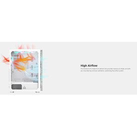 Кутия за компютър Montech X3 GLASS, Mid-tower Case, TG, 6 fixed RGB Fans, White