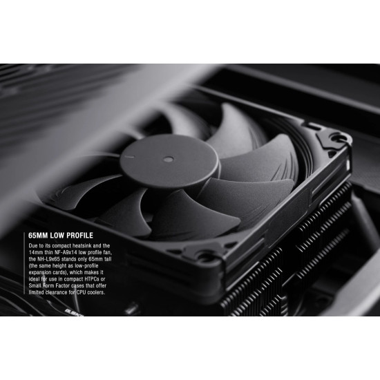 Охладител за процесор Noctua CPU Cooler NH-L9x65 chromax.black - LGA1851/1700/1200/AM5