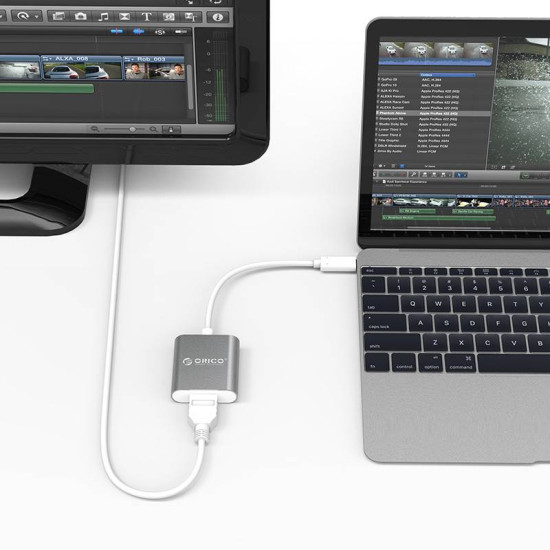 Адаптер Orico USB 3.1 Type C -> HDMI F, gray - RCH-SG