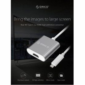 Адаптер Orico USB 3.1 Type C -> HDMI F, gray - RCH-SG