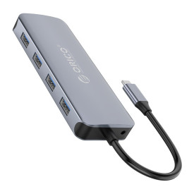 Докинг станция Orico Docking Station Type-C Power Distribution 3.0 100W - LAN, HDMI, VGA, Type-C x 1, USB3.0 x 4, TF/SD, Audio - MC-U111P-V1-GY