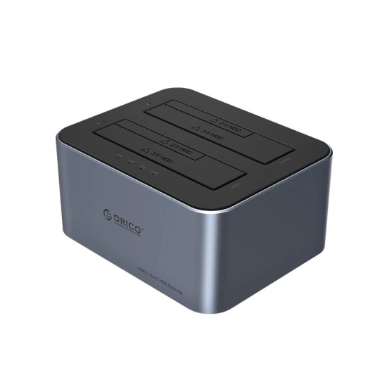 HDD докинг станция Orico HDD/SSD Dock - 2 BAY Offline Clone 2.5/3.5 USB-C/USB-A - 6626C3-C-V1
