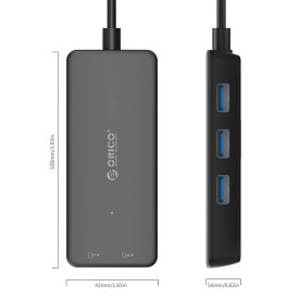 USB хъб Orico USB3.0 HUB 3 port + Card Reader - H3TS-U3-V1