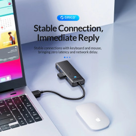 USB хъб Orico USB3.0 HUB 4 port Black - PAPW4A-U3-015-BK
