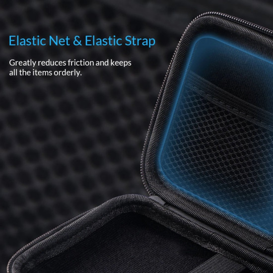 Калъф за външен диск Orico Portable Storage Bag - 2.5" Black - PHM-25-BK