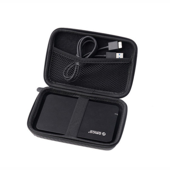 Калъф за външен диск Orico Portable Storage Bag - 2.5" Black - PHM-25-BK