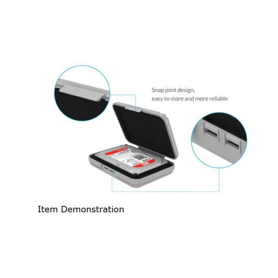 Предпазна кутия за диск Orico Hard Disk Protection Box 3.5" - PHX35-V1-GY