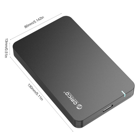 Външна кутия за диск Orico Storage - Case - 2.5 inch USB3.0 Black - 2569S3-BK