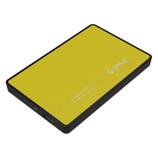 Външна кутия за диск Orico Storage - Case - 2.5 inch USB3.0 YELLOW - 2588US3-OR