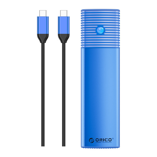 Външна кутия за диск Orico Storage - Case - M.2 NVMe M/B key 10 Gbps Blue - PWM2-G2
