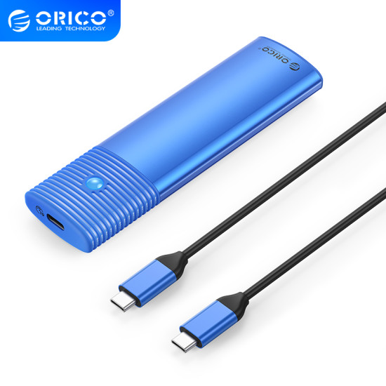 Външна кутия за диск Orico Storage - Case - M.2 NVMe M/B key 10 Gbps Blue - PWM2-G2