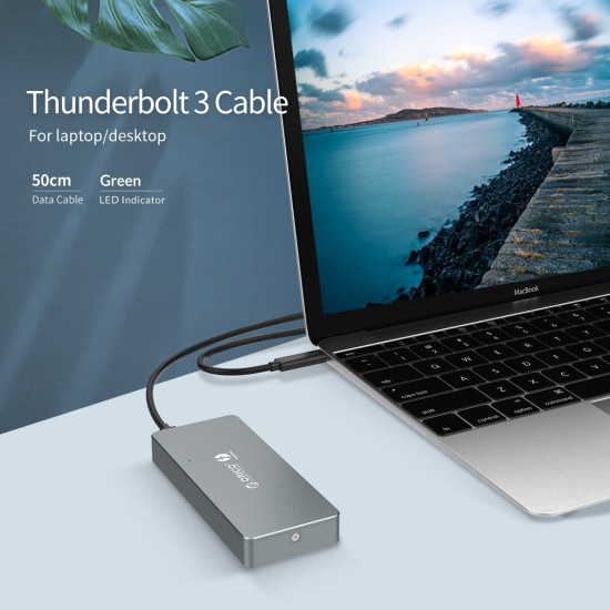 Външна кутия за диск Orico Storage - Case - M.2 NVMe M key - THUNDERBOLT 3 40Gbps - APM2T3-G40