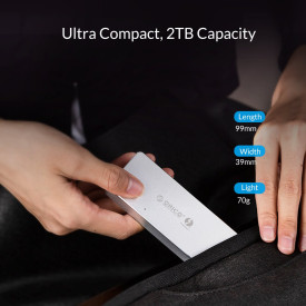 Външна кутия за диск Orico Storage - Case - M.2 NVMe M key - THUNDERBOLT 3 40Gbps - APM2T3-G40