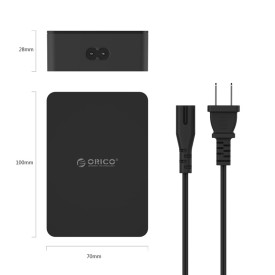 Зарядно Orico Smart Charger 220V - 50W 6 port black- CSE-6U