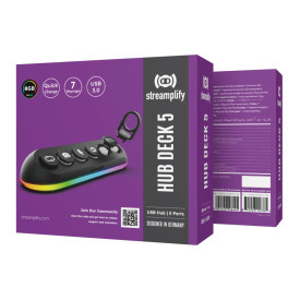 Стрийминг хъб Streamplify Streaming HUB DECK 5 RGB - 5 x USB-A - SPUH-HD51217.11
