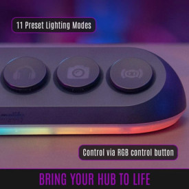 Стрийминг хъб Streamplify Streaming HUB DECK 5 RGB - 5 x USB-A - SPUH-HD51217.11