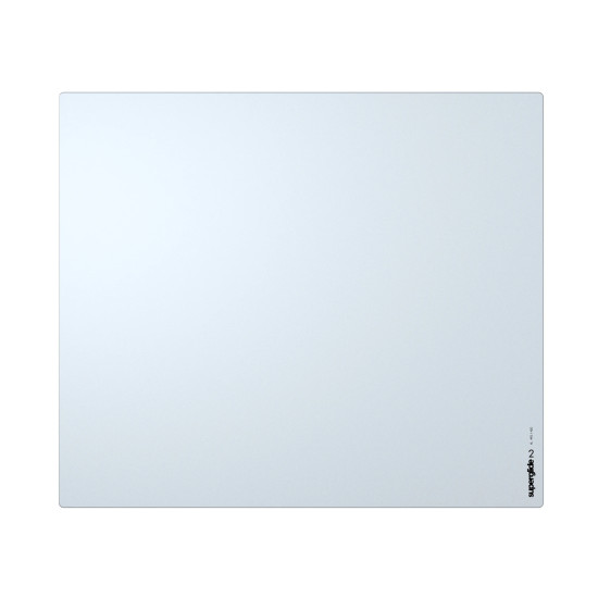Подложка за мишка Superglide Gaming Glass Mousepad Superglide Pad v2 XL White, Стъкло - 490 x 420 мм