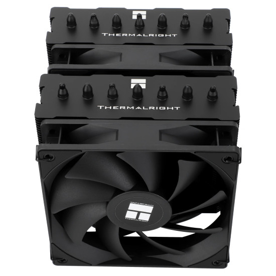 Охладител Thermalright Phantom Spirit 120 SE, Dual-Tower, 2x120 mm, 1500 RPM, LGA1851, AM5 – Black