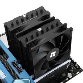 Охладител Thermalright Phantom Spirit 120 SE, Dual-Tower, 2x120 mm, 1500 RPM, LGA1851, AM5 – Black