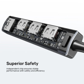 USB хъб Unitek USB3.0/2.0 HUB, 4 порта, USB-C вход, H1208B