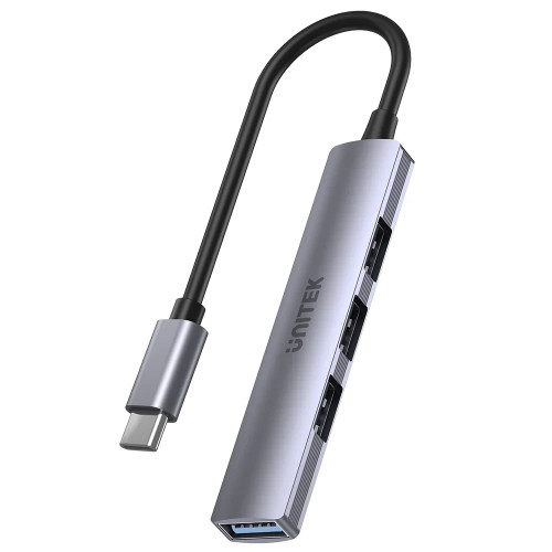 USB хъб Unitek USB3.0/2.0 HUB, 4 порта, USB-C вход, H1208B
