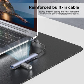 USB хъб Unitek USB3.0/2.0 HUB, 4 порта, USB-C вход, H1208B
