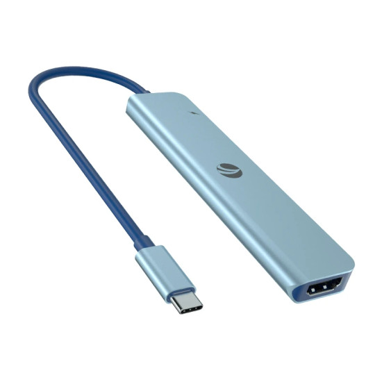 Докинг станция VCom Docking Station Type-C 7-in-1 - CUE18 - PD3.0 100W, HDMI, USB3.0 x 1, USB2.0 x 2, SD, TF